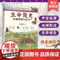 生命简史 穿越地球46亿年 从猿到人 6-12-15岁儿童中小学生青少年科普读物 宇宙起源地球形成生命诞生史前世界探索图