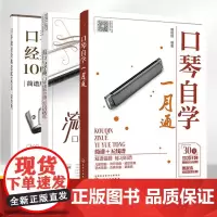 口琴独奏经典老歌100首+流行与经典口琴独奏金曲128首超精选+口琴自学一月通3册 口琴曲谱大全乐谱简谱初学者入门24孔
