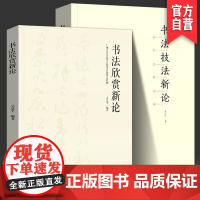 书法技法新论+书法欣赏新论 沃兴华 著 毛笔书法技法理论 中国书法章法笔法墨法教程教材 书法理论教师学生用书籍 湖南美术
