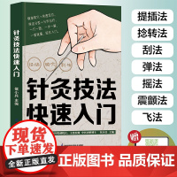 针灸技法快速入门 针灸书 中医养生中医养生书籍养生书籍大全中医方剂 辨证论治 常见病药膳食谱黄帝内经