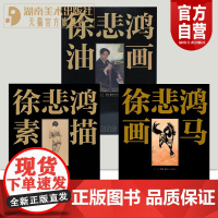 正版徐悲鸿三册套装素描画马油画名家美术基础技法 艺术名画作品教学赏析徐悲鸿各个时期的素描精品油画学习收藏鉴赏欣赏研究