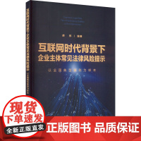 正版 互联网时代背景下企业主体常见法律风险提示 胡栋 编著 中国法制出版社 9787521633955