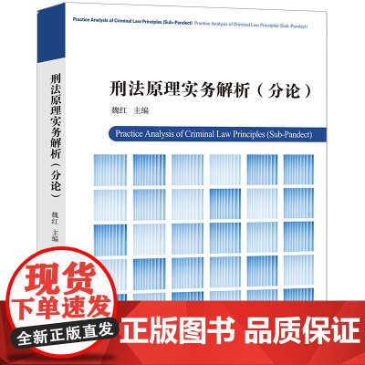 D正版 刑法原理实务解析 分论 魏红主编 法律出版社