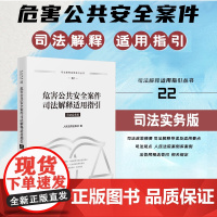 正版 危害公共安全案件司法解释适用指引 人民法院出版社 9787510943133