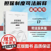 正版 担保制度司法解释适用指引 司法实务版 人民法院出版社 9787510943089
