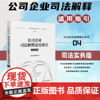 正版 公司企业司法解释适用指引 人民法院出版社 9787510943003