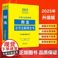 2025年版 中华人民共和国刑法及司法解释全书 含立案及量刑标准 中国法治出版社 9787521648737