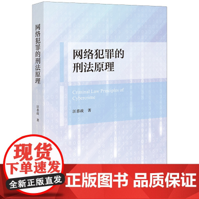 2024新书 网络犯罪的刑法原理 汪恭政 著 法律出版社