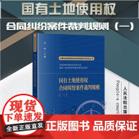 正版 国有土地使用权合同纠纷案件裁判规则(一)中国法院类案检索与裁判规则专项研究丛书 李明 主编 人民法院出版社