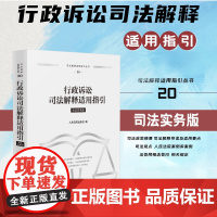 正版 行政诉讼司法解释适用指引 人民法院出版社 9787510943140