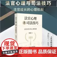 2024新书 法官心理与司法技巧 法官成长的心理机制 陈增宝 著 人民法院出版社 9787510939778