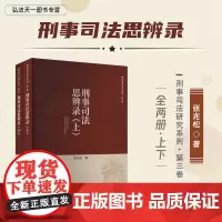 2024新书 刑事司法思辨录 上下册 张兆松 著 刑事司法研究系列 中国民主法制出版社 9787516233917