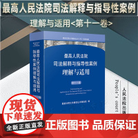 正版 最高人民法院司法解释与指导性案例理解与适用 (第十一卷) 人民法院出版社 9787510938597