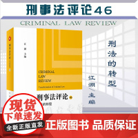 刑事法评论 刑法的转型 江溯 主编 北京大学出版社 9787301336410