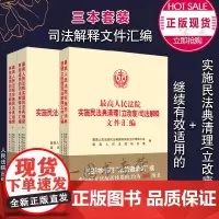 正版 2021年版最高人民法院实施民法典继续有效适用的司法解释+民法典清理立改废司法解释文件汇编 套装3册 人民法院