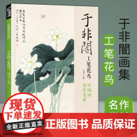 于非闇工笔花鸟8开中国画临摹画册书籍近现代工笔画大师于非暗花卉花鸟技法教材高清册页牡丹图荷塘蜻蜓翠鸟图经典全集 杨建飞主