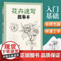 经典全集 花卉速写描摹本 零基础画画入门新手自学教程书籍线描花卉临摹手绘初学者学绘画教材铅笔画素描速写描摹画稿美院名师范
