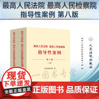 2024新版 最高人民法院最高人民检察院指导性案例 第八版 上下册 人民法院出版社 9787510941474