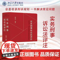 正版正版 实务刑事诉讼法评注 喻海松编著 收录刑诉规则 刑诉实务办案指导工具书 规范集成 北京大学出版社
