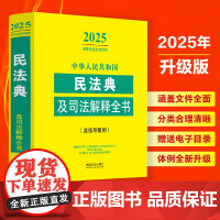 2025年版 中华人民共和国民法典及司法解释全书 含指导案例 中国法治出版社 9787521648829
