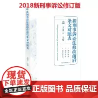 2018版新刑事诉讼法修改前后条文对照表 2018刑事诉讼法新旧对照 人民法院出版社 另售新刑事诉讼法司法适用解答