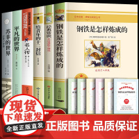 八年级下册必读课外阅读书籍的课外书初中生8年下册语文名著书目钢铁是怎样炼成的和经典常谈名人传平凡的世界苏菲的世界正版原著
