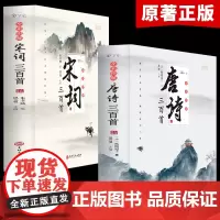 全套2册 唐诗宋词三百首正版全集 古诗大全集书全中国古诗词书籍全套小学生宋诗300首高中初中版鉴赏辞典诗集诗歌古文经典国