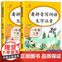 看拼音写词语生字注音小学生一年级上下册语文书同步训练辅导资料部编人教版阅读理解看图说话写话入门描红本写字课课练儿童练字本