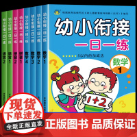 幼小衔接教材全套一日一练学前班每日一练数学拼音专项训练人教版测试卷练习本幼升小幼儿园大班练习册整合专用一年级入学准备作业