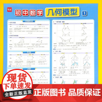 易蓓]初中数学几何模型挂图几何图形辅助线 七八九年级数学分类知识点总结解题技巧归纳挂图墙贴