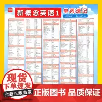 易蓓]新概念英语单词速记挂图第一册第二册墙贴 英语单词速记练习记忆学习同步课本音频扫码跟读挂图墙贴