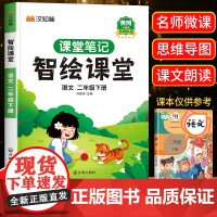 二年级下册课堂笔记人教版课本原文智绘课堂语文书本黄冈随堂笔记学霸笔记 2年级下册语文数学课本小学教材全解教材解读人教部编