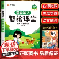 二年级下册课堂笔记人教版课本原文智绘课堂语文书本黄冈随堂笔记学霸笔记 2年级下册语文数学课本小学教材全解教材解读人教部编