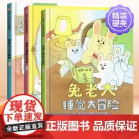 兔老大系列大绘本全套3册兔老大减肥大作战儿童绘本幼儿3-6岁睡前故事书信谊世界精选图画书幼儿园兔老大睡觉大冒险飞天大梦想