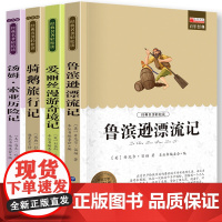 鲁滨逊漂流记正版六年级课外书必读汤姆索亚历险记爱丽丝漫游奇境记梦游仙境尼尔斯骑鹅旅行记原著鲁宾逊鲁滨孙人民教育文学出版社