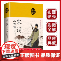 宋词三百首全集精装宋词鉴赏辞典 小学生必背初中古诗词原文注释赏析传统文化国学启蒙中国古诗词大全一百首初高中课外阅读书籍3