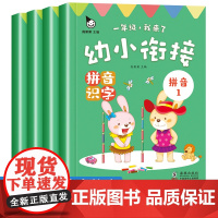 幼小衔接拼音识字全套4册儿童绘本3一6岁识字书幼儿认字卡片拼音拼读训练 一年级我来了幼升小入学准备一本通幼儿早教启蒙书籍