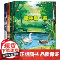 森林报春夏秋冬全4册正版全集 四年级下册必读课外书老师经典书目上册三年级儿童故事绘本完整版四五六年级小学生课外阅读书籍
