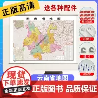 云南省地图2023新版正版高清防水交通旅游用中国各省行政区划地图学生专用初中生小学生儿童版地理知识挂图墙贴挂画墙布墙面装