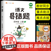 四年级上册语文易错题同步练习册人教版小学4上学期专项训练课本同步课堂练习题教辅阅读理解训练题例题解析重难点 2023汉之