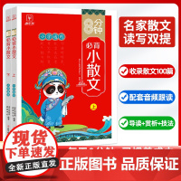 小散文 小学生必背小散文小学生小散文100课上下册 大作家写给孩子的小散文100课精读版素材积累 朱自清汪曾祺季羡林冰心