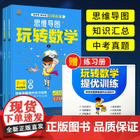 初中数学思维导图玩转数学人教版初中数学知识大全七八九年级中学生数学强化训练初中数学解题技巧数学知识清单思维解题方法与技巧