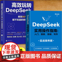 DeepSeek实用操作指南正版书籍实战案例+高效玩转deepseek 全套2册 deepseek从入门到精通完整版教程