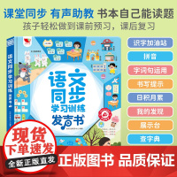 幼小衔接教材全套语文同步学习训练发声书1一2一3识字书幼儿认字学前班幼儿园大班幼升小有声读物点读书启蒙早教书会说话的有声
