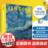 梵高 化世间痛苦为激情洋溢的美300幅梵高绘画作品集油画星空向日葵梵高传绘本油画艺术临摹画册手绘油画数字油画插画