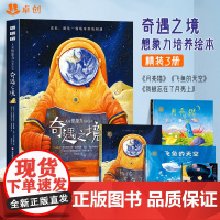 精装3册 奇遇之境 儿童想象力培养绘本0-3–6-8岁硬壳 飞鱼的天空 月亮猫给孩子的科幻奇幻梦幻故事书幼儿园老师睡前故