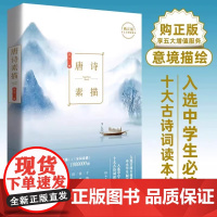 唐诗素描 全新版意境描绘示范版本 曾冬中国古诗词文学读本古代诗词鉴赏辞典小学生初中生高中生课外读物