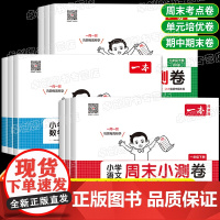 2025新版一本周末小测试卷 一二三四五六年级下册语文数学英语人教版北师版小学生单元期中期末冲刺总复习真题卷子一周一测