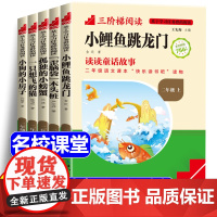 [名校课堂]二年级上册必读课外书全5册小鲤鱼跳龙门快乐读书吧正版 一只想飞的猫小狗小房子孤独小螃蟹歪脑袋木头桩语文阅读书