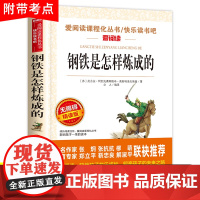 钢铁是怎样炼成的初中正版原著七年级八年级下册阅读名著必读完整版初中生适合看的课外书青少年初二初一课外阅读书籍带批注无删减